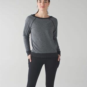 Lululemon Athletica Gray Crew Neck Sweater